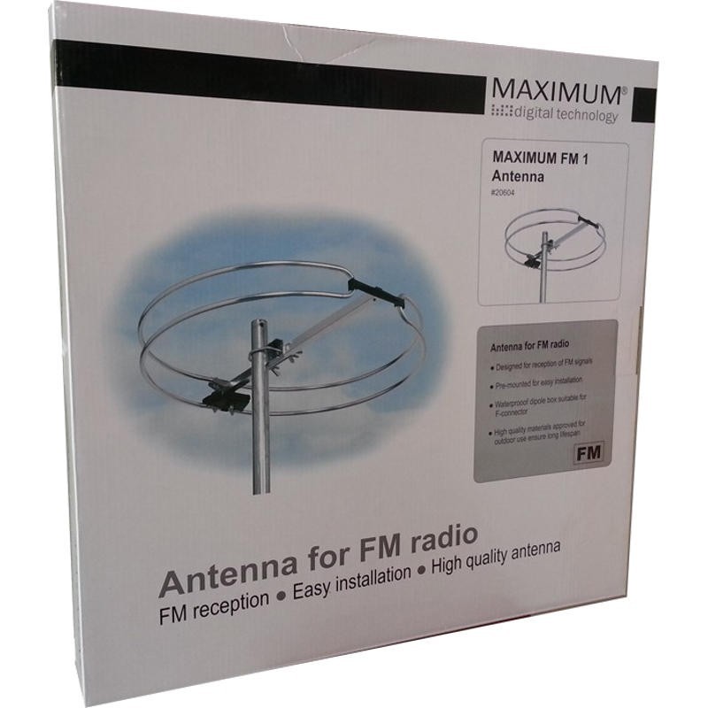 Kjaerulff1 Maximum FM1 Antenne FM Dipôle rond Import Allemagne 