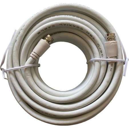 Câble Coaxial Connecteurs F Mâle/Mâle 10 m