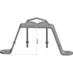 Étriers de fixation murale déport 10 cm