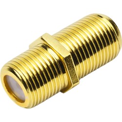 Raccord Droit F femelle / F femelle en plaqué or