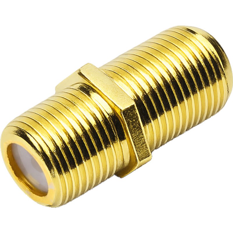 Raccord Droit F femelle / F femelle en plaqué or