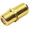Raccord Droit F femelle / F femelle en plaqué or