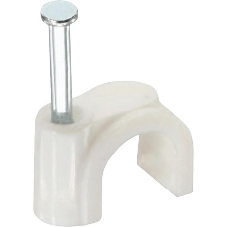 100 Pontets Plastiques Blanc 7 mm