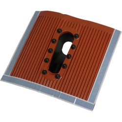 Tuile Aluminium Malléable avec Passe-Câbles Noire