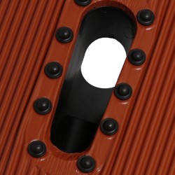 Tuile Aluminium Malléable avec Passe-Câbles Noire