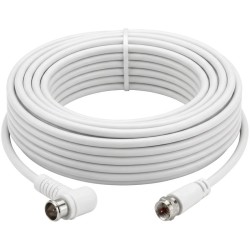 Triax CHF 353 Câble Coaxial Fiches F Mâle / F Mâle Rapide 10 m