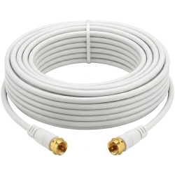 Câble Coaxial Connecteurs F Mâle/Mâle 10 m OR
