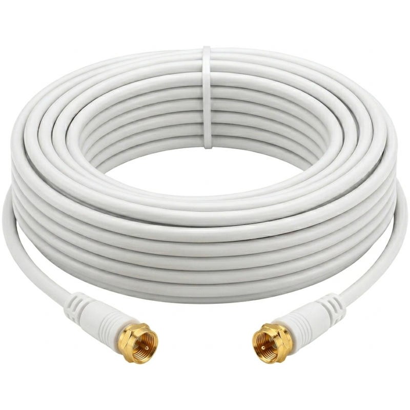 Câble Coaxial Connecteurs F Mâle/Mâle 10 m OR