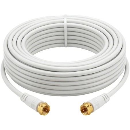 Câble Coaxial Connecteurs F Mâle/Mâle 10 m OR