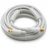 Câble Coaxial F Mâle/Mâle 5 m Or Ferrite