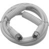 Câble Coaxial F Mâle/Mâle 1,5 m Ferrite