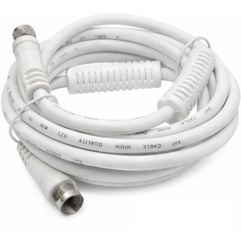 Câble Coaxial F Mâle/Mâle 2,5 m Ferrite