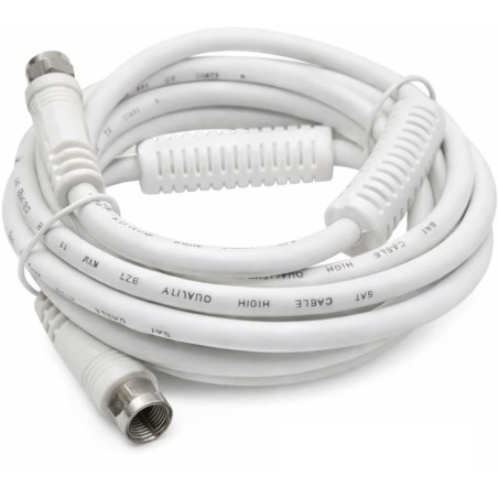 Câble Coaxial F Mâle/Mâle 2,5 m Ferrite