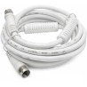 Câble Coaxial F Mâle/Mâle 2,5 m Ferrite