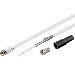 Kit Câble Coaxial Ø 5mm 75 dB Fiches F 30 m