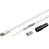 Kit Câble Coaxial Ø 5mm 75 dB Fiches F 30 m