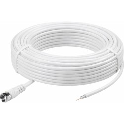 Kit Câble Coaxial Ø 5mm 75 dB Fiches F 30 m