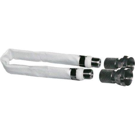 Triax KRC 002 Kit Raccord Souple avec Connecteurs F à Visser