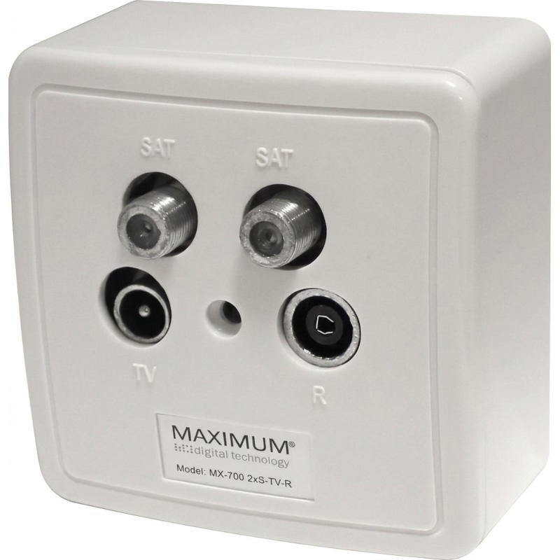 Maximum MX-700 Prise d'Arrivée 2xSAT / TV / FM