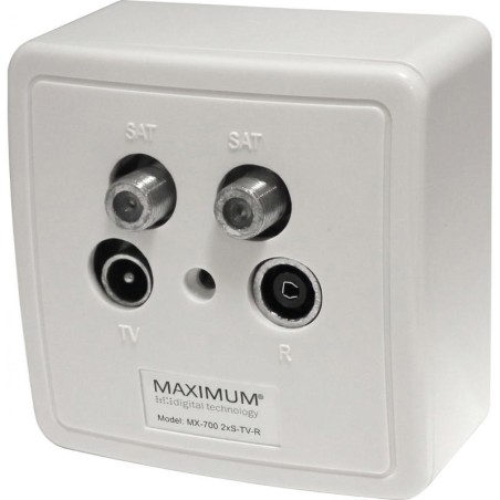 Maximum MX-700 Prise d'Arrivée 2xSAT / TV / FM