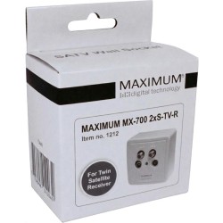 Maximum MX-700 Prise d'Arrivée 2xSAT / TV / FM