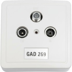 Triax GAD 269 Prise d'Arrivée TV / SAT / FM 3 Sorties