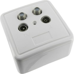 Prise d'Arrivée TV / FM / SAT1 / SAT2 2 Entrées 4 Sorties
