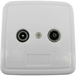 Prise d'Arrivée TV / FM, 2 Sorties IEC