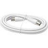 Câble Coaxial TV Mâle/Femelle 2,5 m