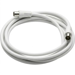 Triax CTV 250 Câble Coaxial Connecteurs IEC 9,52 mm Mâle/Femelle 2,5 m