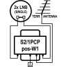 EMP Centauri S2/1PCP-W1 Commutateur DiSEqC 2/1 + Terrestre