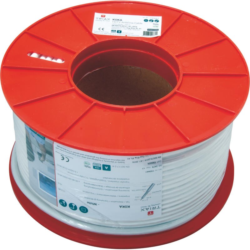 Triax KOKA 99 HD Plus PVC Câble Coaxial 18 VAtC 100 m