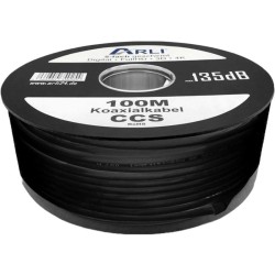 Câble Coaxial 18 PAtCa 135 dB 100 m Noir