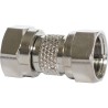 Triax F 72 Raccord Droit Métallique F mâle / F mâle