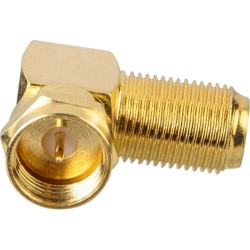 Raccord Coudé Métallique F mâle / F femelle Or