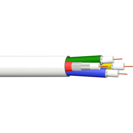 Câble Coaxial Quattro RG6 4en1 10 m