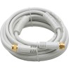 Câble Coaxial F Mâle/Mâle 5 m Or Ferrite