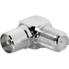 Raccord Coudé Métallique 9,52 mm IEC mâle / F femelle