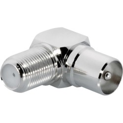 Raccord Coudé Métallique 9,52 mm IEC mâle / F femelle