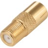 Raccord Droit F femelle / 9,52 mm IEC femelle Or