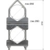 2 Doubles Brides pour Mât Ø 60 mm