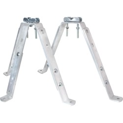 Étriers de fixation murale avec déport variable 35 / 45 cm