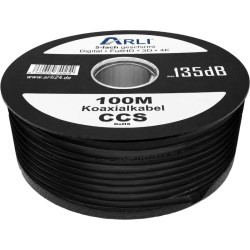 Câble Coaxial 18 PAtCa 135 dB 100 m Noir