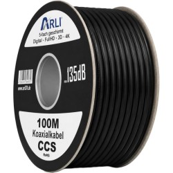 Câble Coaxial 18 PAtCa 135 dB 100 m Noir
