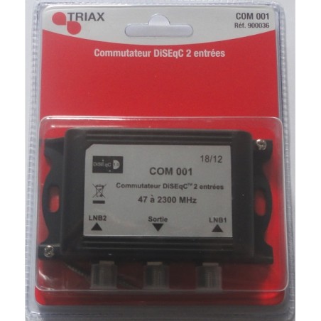 Triax COM 001 Commutateur DiSEqC 2/1